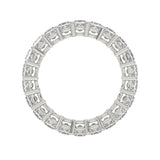 LADIES BAND 3 1/4CT PRINCESS DIAMOND 14K WHITE GOLD