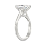LADIES SOLITAIRE RING 3CT PRINCESS DIAMOND 14K WHITE GOLD