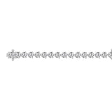 LADIES BRACELET 7CT ROUND DIAMOND 14K WHITE GOLD