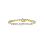 LADIES BRACELET 11CT ROUND DIAMOND 14K YELLOW GOLD
