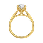 LADIES SOLITAIRE RING 2CT ROUND DIAMOND 14K YELLOW GOLD