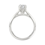 LADIES SOLITAIRE RING 2CT PEAR DIAMOND 14K WHITE GOLD