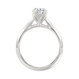 LADIES SOLITAIRE RING 2CT PEAR DIAMOND 14K WHITE GOLD