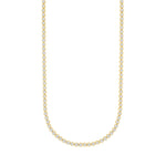 MENS NECKLACE 7CT ROUND DIAMOND 14K YELLOW GOLD 