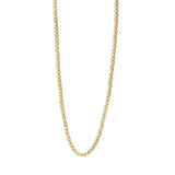 MENS NECKLACE 7CT ROUND DIAMOND 14K YELLOW GOLD 