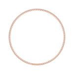 LADIES FLEXIBLE BANGLE 5 1/3CT ROUND DIAMOND 14K ROSE GOLD 
