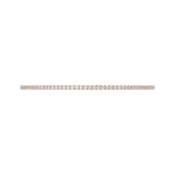 LADIES FLEXIBLE BANGLE 5 1/3CT ROUND DIAMOND 14K ROSE GOLD 