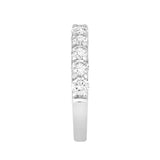 LADIES BAND 2CT ROUND DIAMOND 14K WHITE GOLD