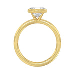 LADIES SOLITAIRE RING 2CT OVAL DIAMOND 14K YELLOW GOLD (CENTER STONE OVAL DIAMOND 2CT )