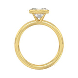 LADIES SOLITAIRE RING 2CT OVAL DIAMOND 14K YELLOW GOLD (CENTER STONE OVAL DIAMOND 2CT )