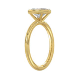LADIES SOLITAIRE RING 2CT OVAL DIAMOND 14K YELLOW GOLD (CENTER STONE OVAL DIAMOND 2CT )