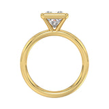 LADIES SOLITAIRE RING 2CT PRINCESS DIAMOND 14K YELLOW GOLD (CENTER STONE PRINCESS DIAMOND 2CT )