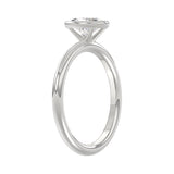 LADIES SOLITAIRE RING 1CT OVAL DIAMOND 14K WHITE GOLD (CENTER STONE OVAL DIAMOND 1CT )