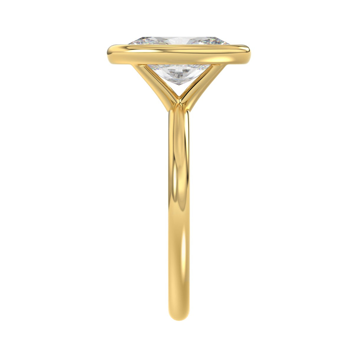 LADIES SOLITAIRE RING 3CT OVAL DIAMOND 14K YELLOW GOLD (CENTER STONE OVAL DIAMOND 3CT )