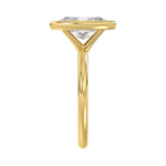 LADIES SOLITAIRE RING 3CT OVAL DIAMOND 14K YELLOW GOLD (CENTER STONE OVAL DIAMOND 3CT )