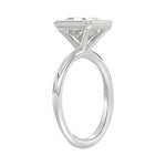 LADIES SOLITAIRE RING 3CT PRINCESS DIAMOND 14K WHITE GOLD (CENTER STONE PRINCESS DIAMOND 3CT )