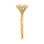 LADIES SOLITAIRE RING 3CT PRINCESS DIAMOND 14K YELLOW GOLD (CENTER STONE PRINCESS DIAMOND 3CT )