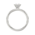 LADIES SOLITAIRE RING 1CT PRINCESS DIAMOND 14K WHITE GOLD (CENTER STONE PRINCESS DIAMOND 1CT )