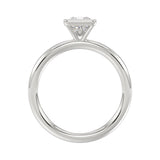 LADIES SOLITAIRE RING 1CT PRINCESS DIAMOND 14K WHITE GOLD (CENTER STONE PRINCESS DIAMOND 1CT )