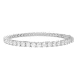 LADIES TENNIS BRACELET 12 1/2CT ROUND DIAMOND 14K WHITE GOLD 