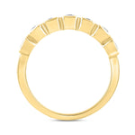 LADIES BAND 1 1/4CT EMERALD DIAMOND 14K YELLOW GOLD