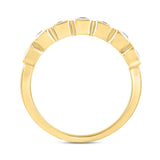 LADIES BAND 1 1/4CT EMERALD DIAMOND 14K YELLOW GOLD