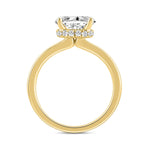 LADIES RING 2.20CT ROUND/OVAL DIAMOND 14K YELLOW GOLD (CENTER STONE OVAL DIAMOND 2.00CT)