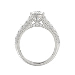 21K PLATINUM LADIES RING 2 3/4CT ROUND/PEAR/BAGUETTE DIAMOND (CENTER STONE PEAR DIAMOND 2CT)