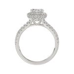 14K WHITE GOLD 3.00CT ROUND/MARQUISE DIAMOND LADIES RING (CENTER STONE MARQUISE DIAMOND 2CT)