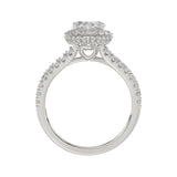 14K WHITE GOLD 3.00CT ROUND/MARQUISE DIAMOND LADIES RING (CENTER STONE MARQUISE DIAMOND 2CT)