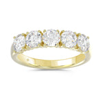 14K YELLOW GOLD 2.00CT ROUND DIAMOND LADIES BAND