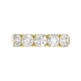 14K YELLOW GOLD 2.00CT ROUND DIAMOND LADIES BAND