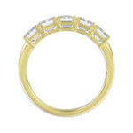 14K YELLOW GOLD 2.00CT EMERALD DIAMOND LADIES BAND