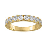 14K YELLOW GOLD 1.00CT ROUND DIAMOND LADIES BAND