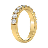 14K YELLOW GOLD 1.00CT ROUND DIAMOND LADIES BAND