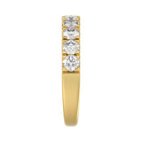 14K YELLOW GOLD 1.00CT ROUND DIAMOND LADIES BAND