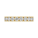 14K YELLOW GOLD 1.00CT ROUND DIAMOND LADIES BAND