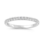 14K WHITE GOLD 1/4CT ROUND DIAMOND LADIES BAND