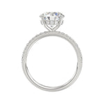14K WHITE GOLD 2 1/4CT ROUND DIAMOND LADIES RING (CENTER STONE ROUND DIAMOND 2CT)