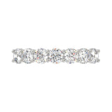 14K WHITE GOLD 1 3/8CT ROUND DIAMOND LADIES BAND