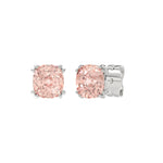 ETERNAL BLUSH COLLECTION 14K WHITE GOLD 2.00CT PINK CUSHION DIAMOND LADIES EARRINGS