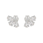 14K WHITE GOLD 1.00CT ROUND/PEAR DIAMOND LADIES EARRINGS