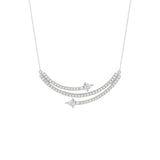 14K WHITE GOLD 1 1/2CT ROUND/LOZENGE DIAMOND LADIES NECKLACE