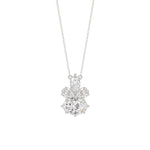 14K WHITE GOLD 1 1/2CT MARQUISE/PEAR/OVAL DIAMOND LADIIES PENDANT WITH CHAIN