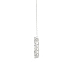 14K WHITE GOLD 1 1/2CT MARQUISE/PEAR/OVAL DIAMOND LADIIES PENDANT WITH CHAIN