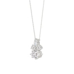 14K WHITE GOLD 1 1/2CT MARQUISE/PEAR/OVAL DIAMOND LADIIES PENDANT WITH CHAIN