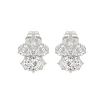 14K WHITE GOLD 1 3/4CT MARQUISE/PEAR/OVAL DIAMOND LADIES EARRINGS
