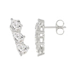 14K WHITE GOLD 1 1/5CT PEAR DIAMOND LADIES EARRINGS