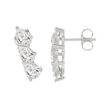14K WHITE GOLD 1 1/5CT PEAR DIAMOND LADIES EARRINGS