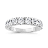 14K WHITE GOLD GOLD 2.00CT ROUND DIAMOND LADIES BAND